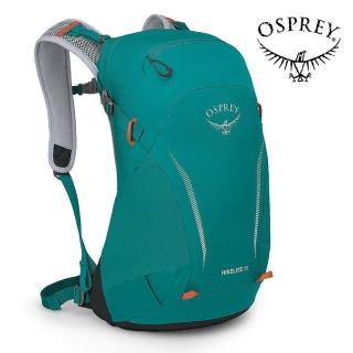 【Osprey】Hikelite 18 輕量網架背包 冒險綠(健行背包 運動後背包 多功能旅行背包)