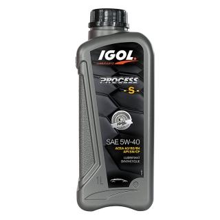 【IGOL法國原裝進口機油】PROCESS S 5W40 合成級 四輪汽車引擎機油(整箱1LX12入)