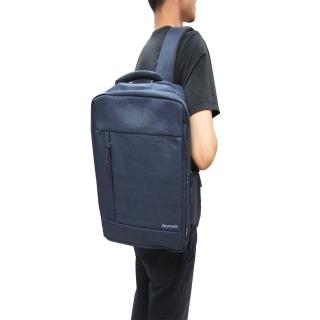 【SNOW.bagshop】後背包中大容量二主袋+外袋共六層可電腦A4資夾14內筆袋USB+線