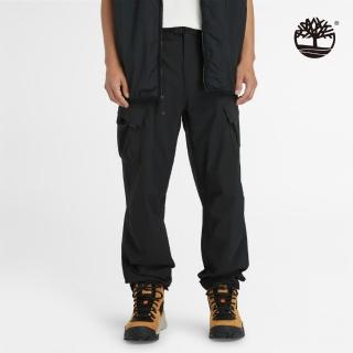 【Timberland】男款黑色彈力休閒褲(A6VBT001)