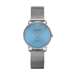 【PAUL HEWITT】德國原廠 Sailor 33mm 銀框 藍面 米蘭帶 光動能 女錶 手錶(PH-W-0518)