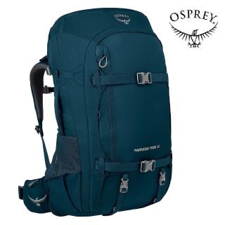 【Osprey】Fairview Trek 50 多功能旅行網架背包 女 叢林藍(行李背包 城市商旅後背包 自助旅行背包)