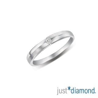 【Just Diamond】18K金鑽石戒指-美好誓言 對戒(女戒)