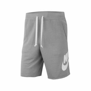 【NIKE 耐吉】短褲 NSW Shorts 運動休閒 男款 棉褲 路跑 健身 重訓 口袋 基本款 灰 白(AR2376-064)