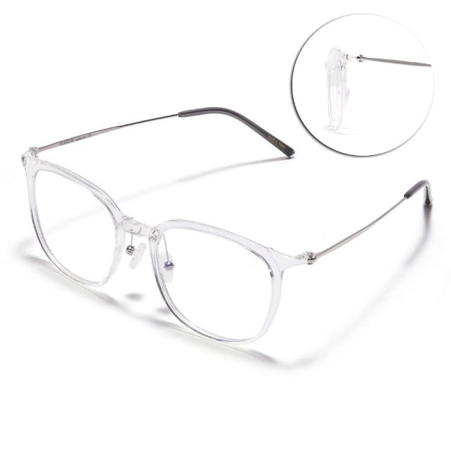 【CARIN】橢圓框光學眼鏡 NewJeans代言(透明 銀#AIR B C3)