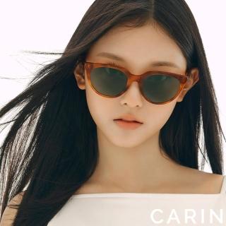 【CARIN】NewJeans配戴款 貓眼膠框太陽眼鏡(琥珀 墨綠鏡片#KRISTEN N C2)