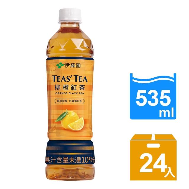 【伊藤園】TEAS TEA柳橙紅茶535mlx24入