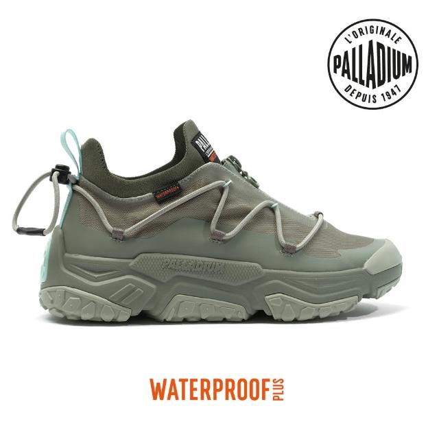 【Palladium】OFF-GRID LO ZIP WP+輪胎橘標拉鍊低筒防水靴/休閒鞋-男鞋/女鞋-灰綠(79112-339)