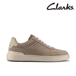 【Clarks】男鞋 Courtlite Run 時尚綁帶充孔設計休閒鞋(CLM76723C)