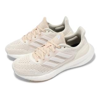 【adidas 愛迪達】慢跑鞋 Pureboost 23 W 女鞋 象牙白 米白 Boost 緩衝 運動鞋 愛迪達(IF1535)