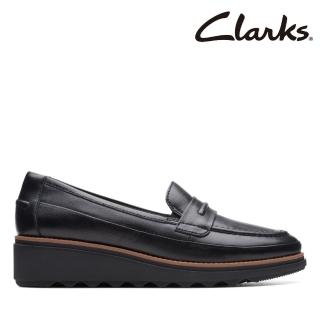 【Clarks】女鞋 Sharon Aster 簡潔厚底輕量便士樂福鞋(CLF75183C)