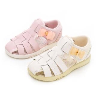 【MOONSTAR 月星】童鞋赤子心系列涼鞋(米白、粉)