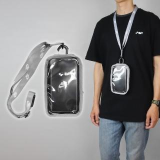 【NIKE 耐吉】手機斜背包 Club Phone Crossbody Bag 灰 白 可觸控 防撕裂 斜背包 手機包(N100909600-7OS)