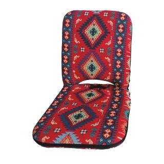 【AS 雅司設計】刻晴民族紅可提式五段折疊和室椅