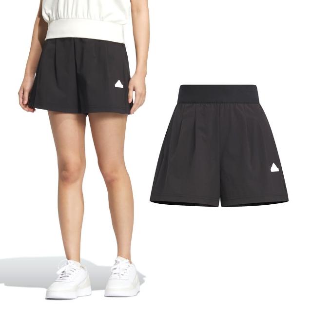 【adidas 愛迪達】Tech WV Shorts 女款 黑色 運動 休閒 尼龍 寬鬆 日常 舒適 短褲 IM8827