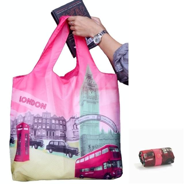 【ENVIROSAX】折疊環保購物袋─旅行 英國倫敦