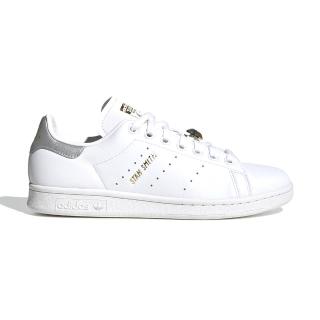 【adidas 愛迪達】Stan Smith W 女鞋 白銀色 金標 經典 皮革 百搭 板鞋 休閒鞋 HQ4243
