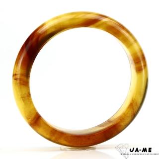 【JA-ME】天然琥珀金藍珀飄血珀蜜手鐲#18-18.5(買鐲送鐲芯項鍊)
