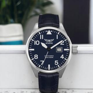 【AVIATOR 飛行員】AIRACOBRA P42 飛行風格 腕錶 男錶 手錶(V.1.22.0.149.4)