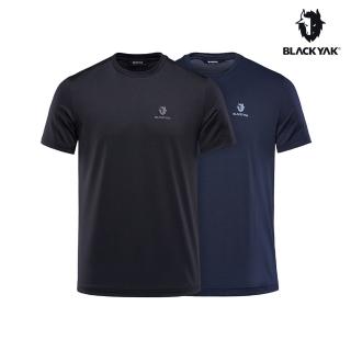 【BLACK YAK】YAK ECO短袖上衣二件組[黑/海軍藍]BYDB1NC508(韓國 T恤 運動 休閒 春夏 中性款)