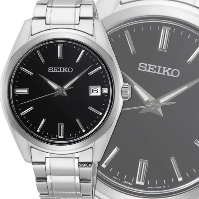 【SEIKO 精工】CS系列精鋼石英錶40㎜黑面款 SK004(SUR311P1/6N52-00A0D)