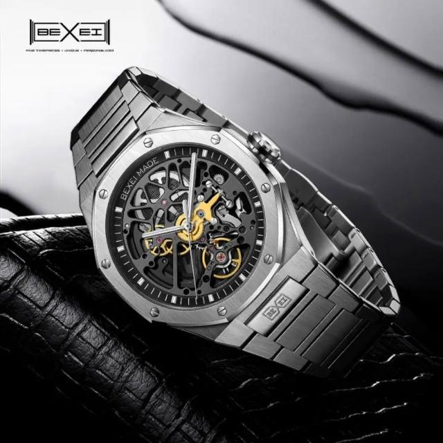 【BEXEI】9096 自動機械機芯 經典八角形設計 皇家橡樹系列 防水 手錶