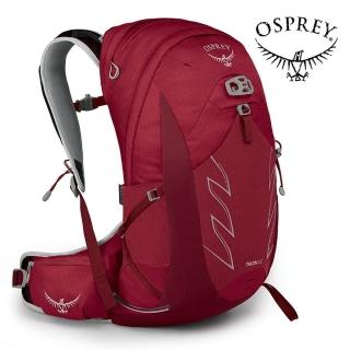 【Osprey】Talon 22 輕量化登山背包 男 星雲紅(健行背包 單車背包 快速移動運動背包)