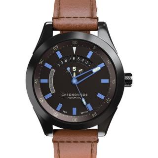 Chronovisor 維度旅人 GENESIS系列機械腕錶-46mm棕x藍 母親節(CVNM7104-L-BE)