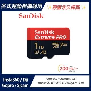 【SanDisk 晟碟】ExtremePRO microSDXC UHS-I 1TB 記憶卡(原廠公司貨)