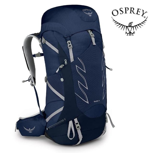 【Osprey】Talon 44 輕量化運動背包 男 陶瓷藍(單車背包 旅行背包 輕量後背包 快速移動登山健行背包)
