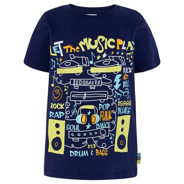 【tuc tuc】男童 深藍音響印花T恤 3-10A ML4721(tuctuc Kids T恤)