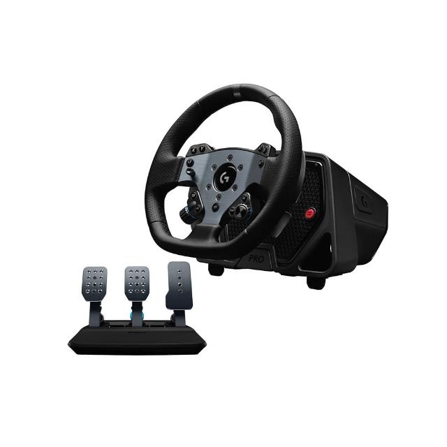 【Logitech G】G PRO 模擬賽車方向盤 + 模擬賽車踏板(僅限PC介面可用)