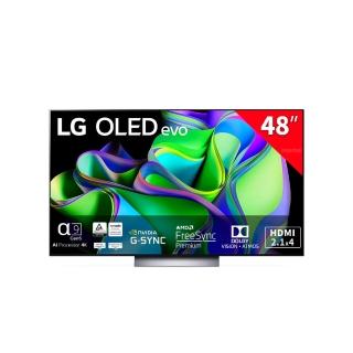 【LG 樂金】48型OLED evo C3極致系列 4K AI物聯網智慧電視(OLED48C3PSA)+LG 超ONE能立體聲霸(SE6S)超值組