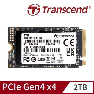 【Transcend 創見】MTE410S 2TB M.2 2242 PCIe Gen4x4 SSD固態硬碟(TS2TMTE410S)