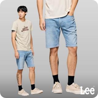 【Lee 官方旗艦】男裝 牛仔短褲 / 涼感 902 舒適彈性 淺藍洗水(LB422005835)