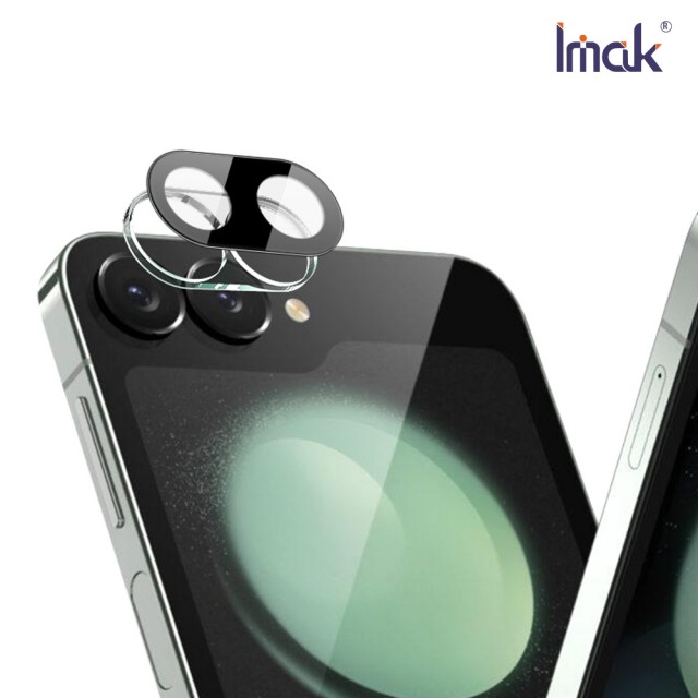 【IMAK】SAMSUNG 三星 Galaxy Z Flip 6 5G 鏡頭玻璃貼(一體式/曜黑版)
