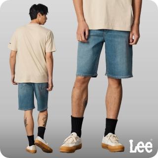 【Lee 官方旗艦】男裝 牛仔短褲 / 903 寬鬆舒適 中藍洗水(LB422008050)