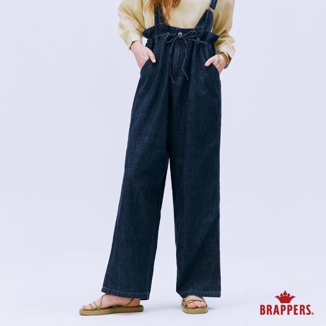 【BRAPPERS】女款 Boy friend系列-全棉吊帶寬褲(深藍)