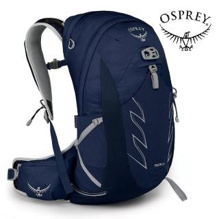 【Osprey】Talon 22 輕量化登山背包 男 陶瓷藍(健行背包 單車背包 快速移動運動背包)
