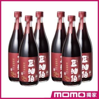 【豆油伯】增量升級版6瓶組(缸底醬油680ml*6瓶)