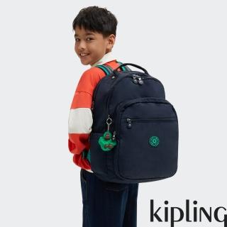 【KIPLING官方旗艦館】藍綠拼接機能手提後背包-SEOUL LAP