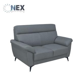 【NEX】經典寬敞 雙人座/兩人座 耐抓皮 鐵灰沙發(皮沙發/沙發/兩人座/雙人)