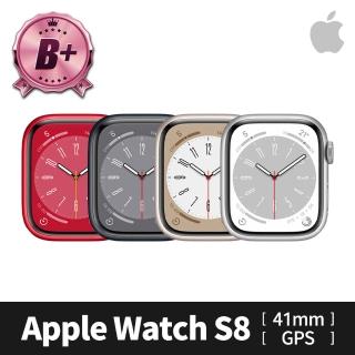 【Apple】B+ 級福利品 Apple Watch S8 GPS 41mm 鋁金屬錶殼(副廠配件/錶帶顏色隨機)