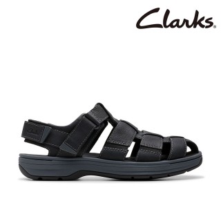 【Clarks】男鞋 Saltway Cove 雙魔術氈包頭羅馬鞋 涼鞋(CLM76899S)