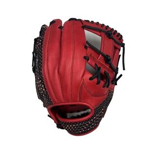 【MIZUNO 美津濃】棒球手套工字檔內野約11.5吋紅X黑(1AJGR30800)