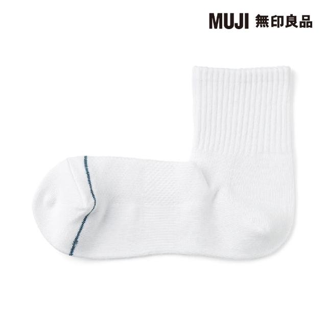 【MUJI 無印良品】男清爽舒適棉質直角短襪(共5色)