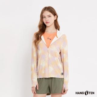 【Hang Ten】女裝-恆溫多功能-涼感高彈防曬安全反光冰沙外套(淺紫)