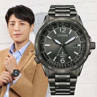 【CITIZEN 星辰】PROMASTER系列 韋禮安配戴款 台灣限量100只 GMT機械腕錶 母親節 禮物(NB6045-51H)