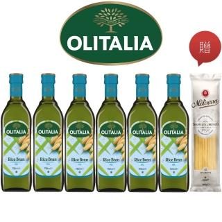 【Olitalia 奧利塔】超值玄米油禮盒組(750mlx6瓶-3禮盒裝)