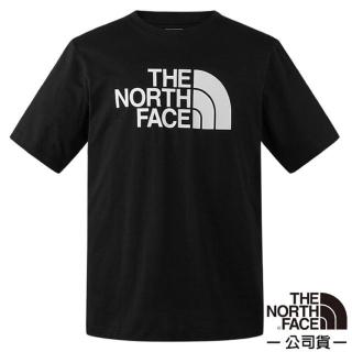 【The North Face】男女 吸濕透氣純棉圓領短袖T恤_亞洲版型.休閒衫.運動上衣(86PS-JK3 黑)